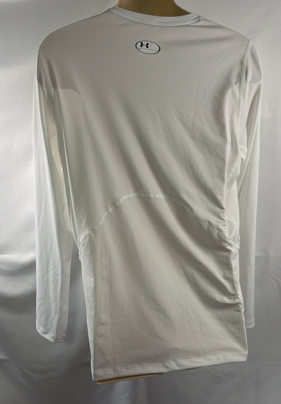 NWT Under Armour HeatGear Men’s 2XL Compression Long Sleeve Shirt White - Picture 5 of 5